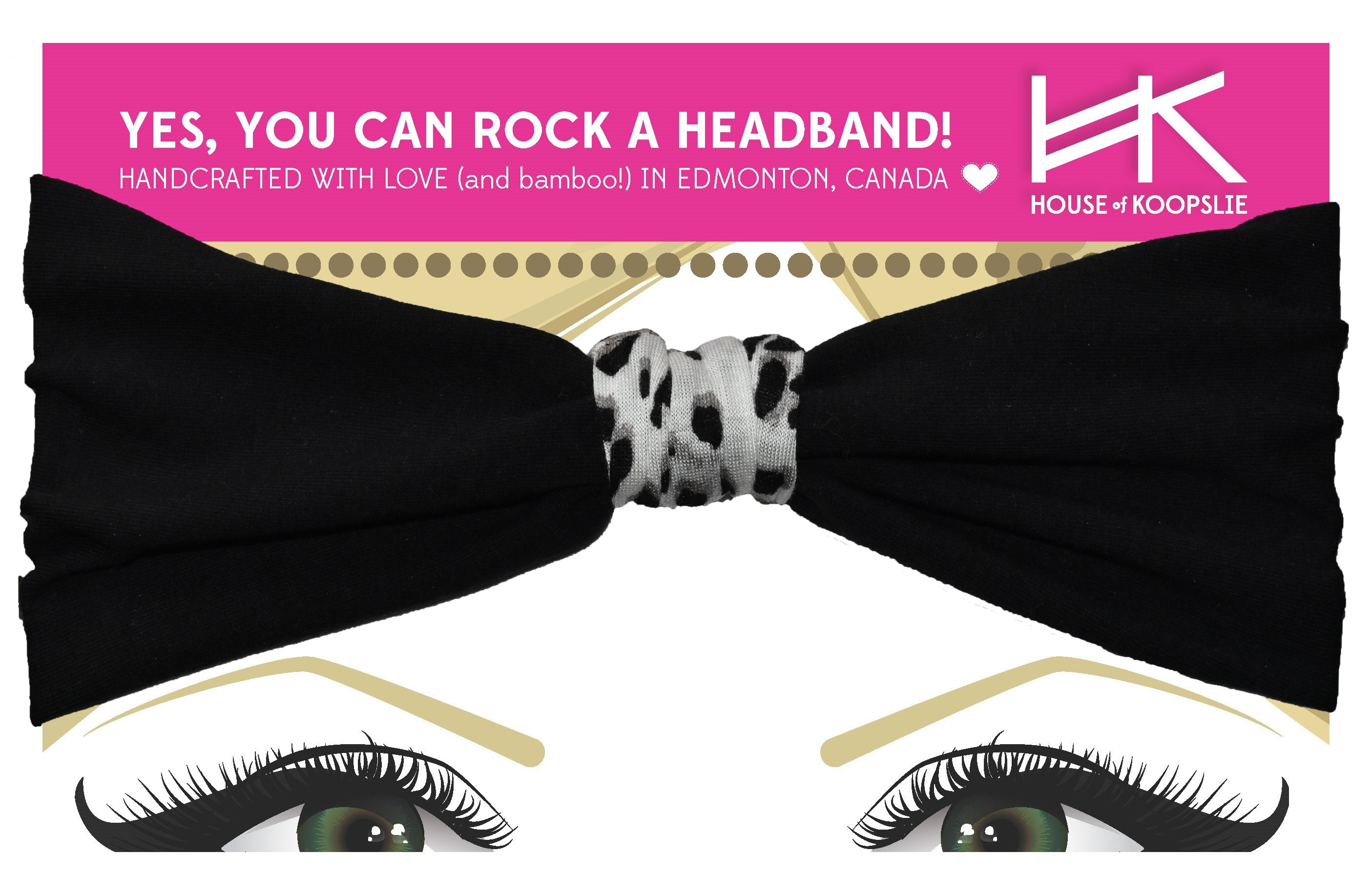 Headband - Fleece Lined with Fabric Loop