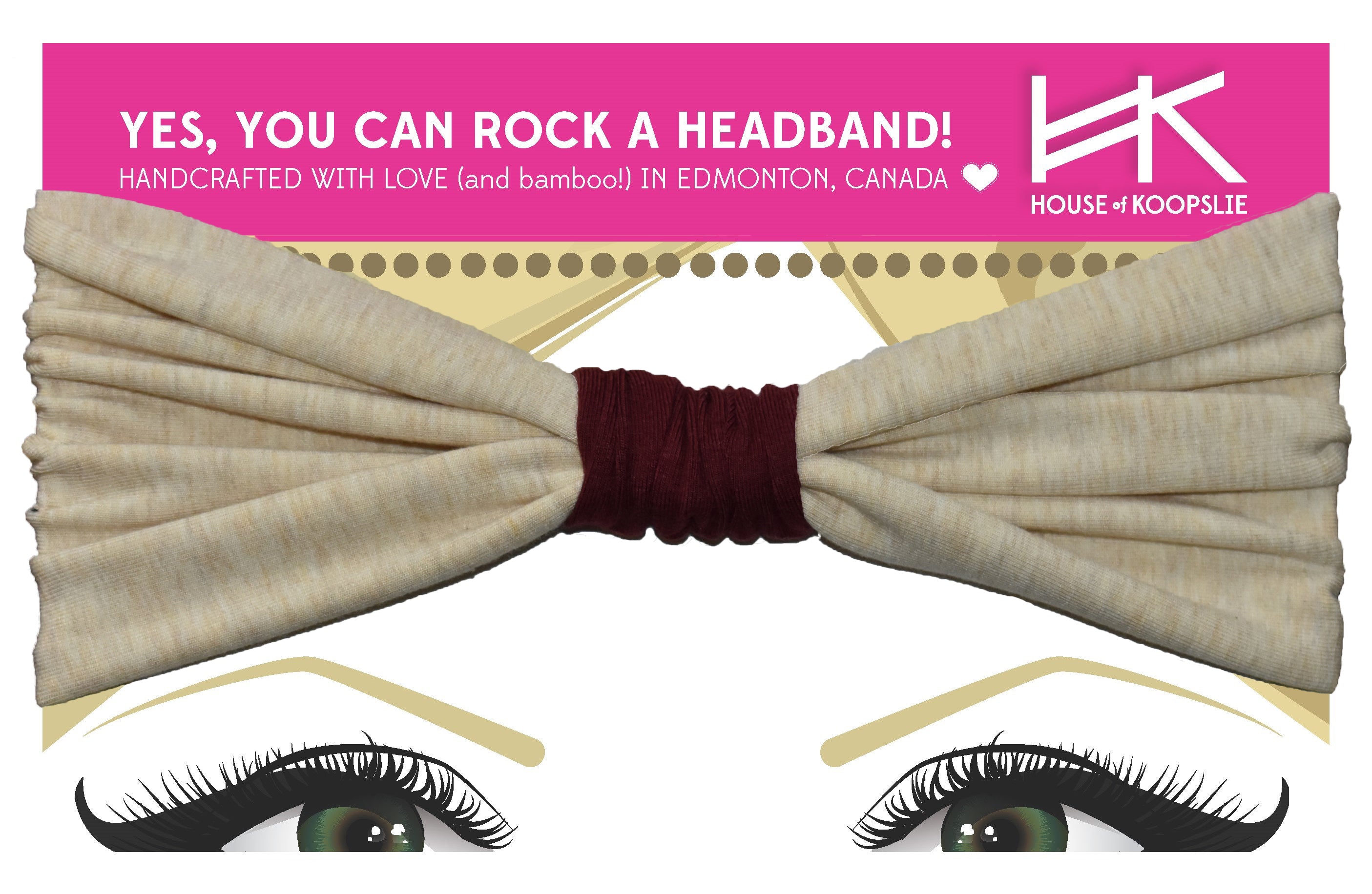 Headband - Fleece Lined with Fabric Loop