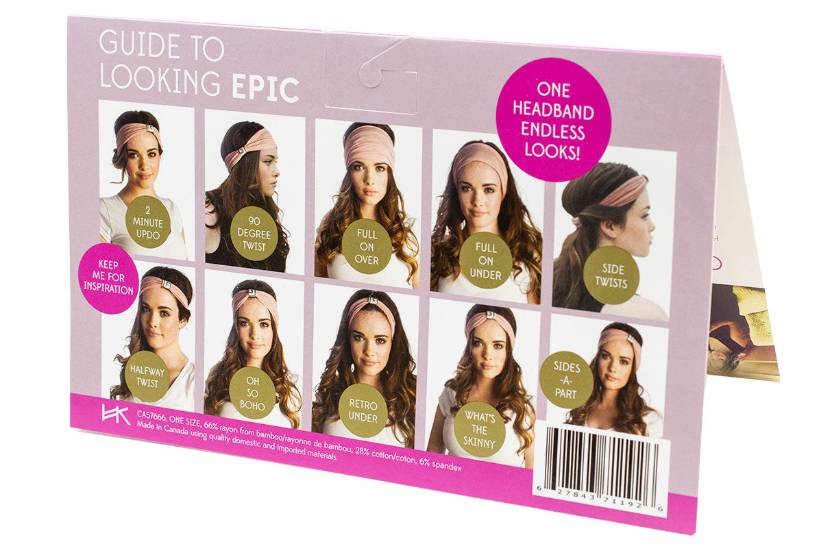 Headband - Rust Brown with Perforated Black Loop and Rivet