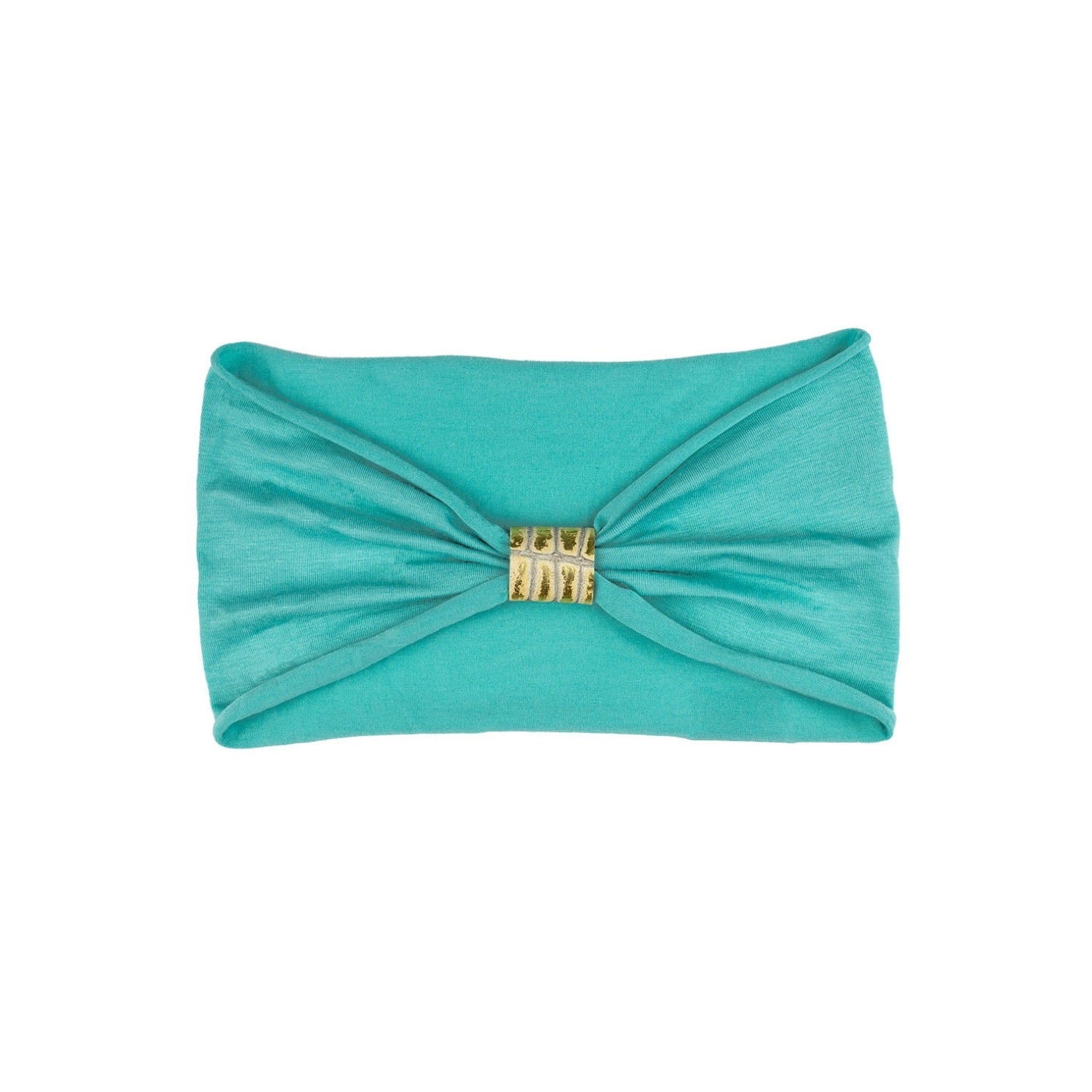 Headband - Seafoam With Gold Python Loop