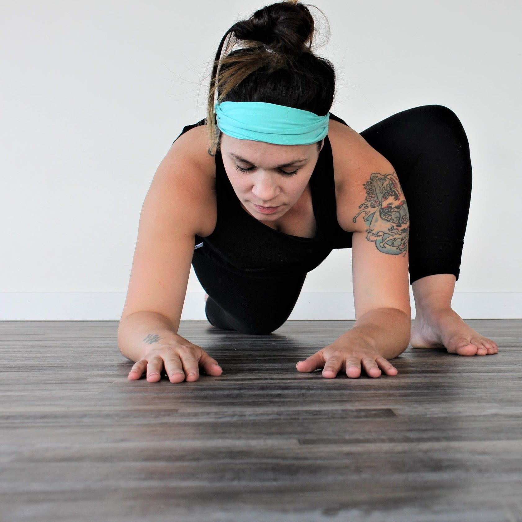 Headband - Seafoam With Gold Python Loop