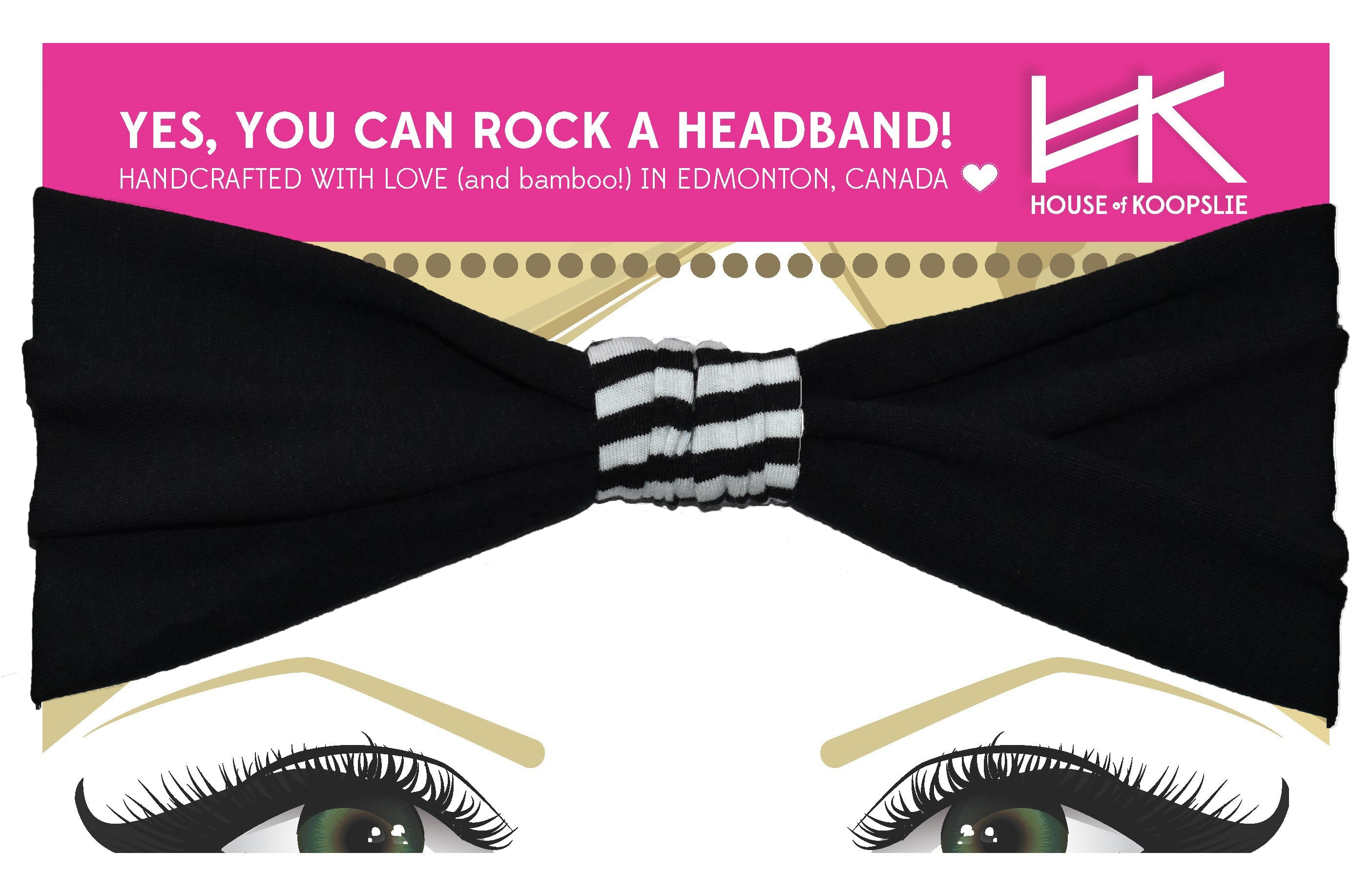 Headband - Fleece Lined with Fabric Loop