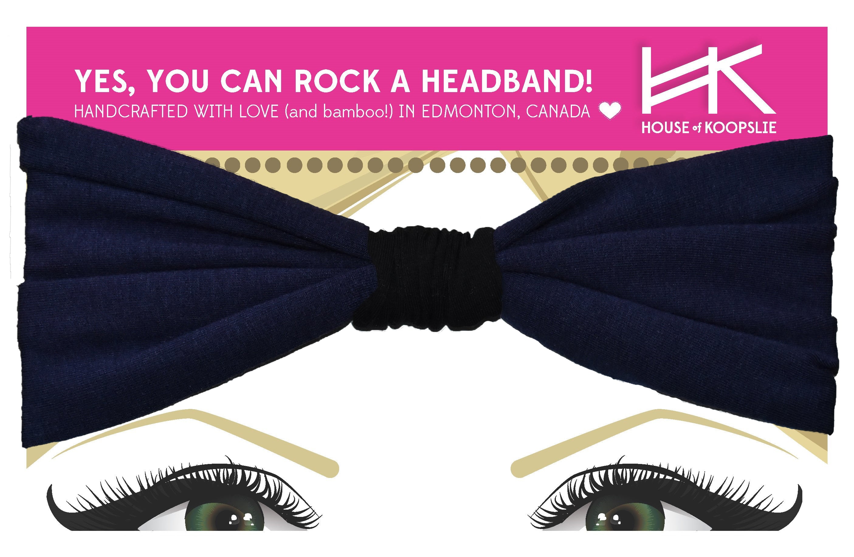 Headband - Fleece Lined with Fabric Loop
