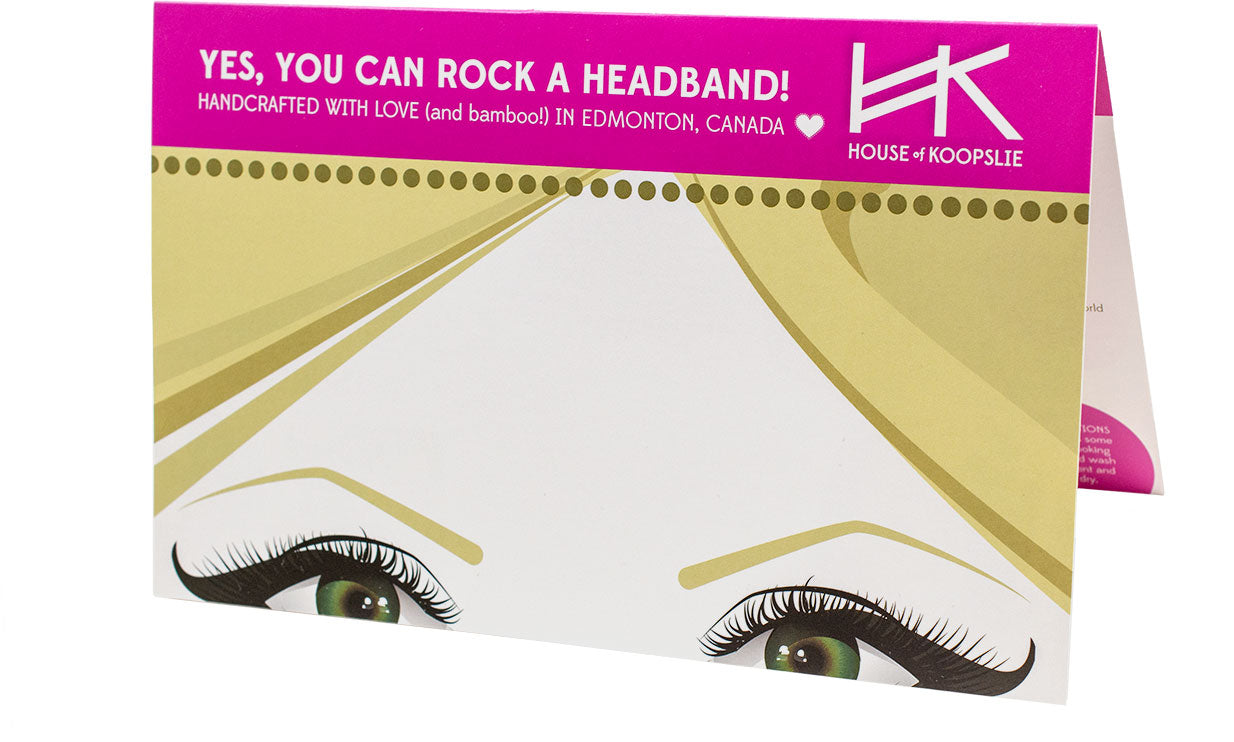 Headband - Pink With Gold Python