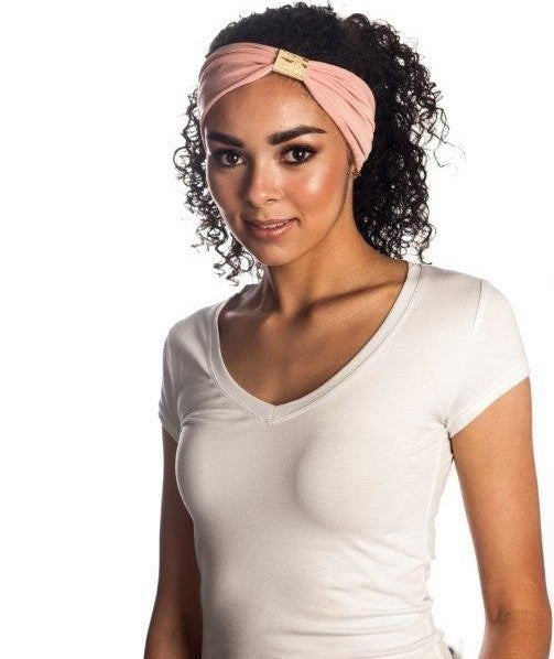 Headband - Pink With Gold Python