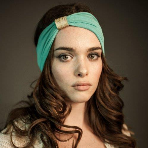 Headband - Seafoam With Gold Python Loop
